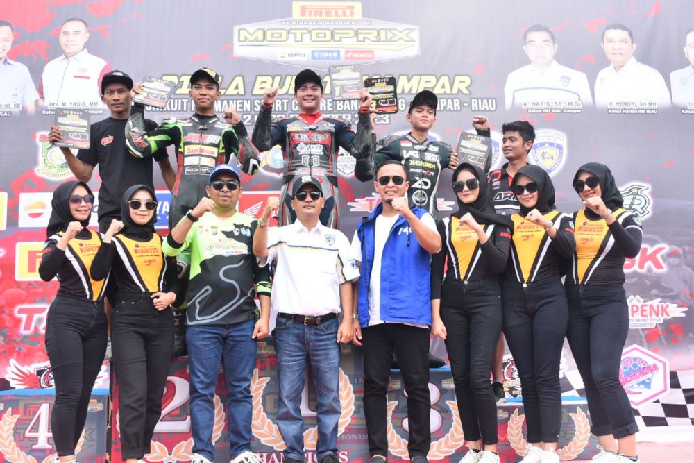 Kejuaraan Motorprix Putaran 4 Riau Dan Piala Bupati Kampar Usai, Berikut Para Juaranya