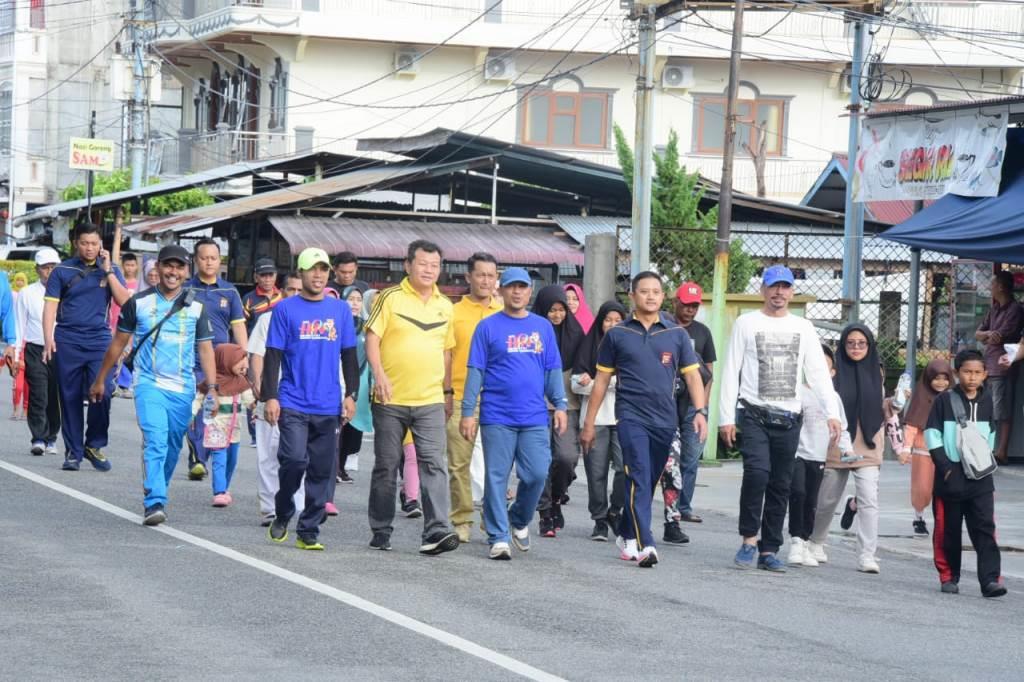 Wakil Bupati Bagus Santoso Bersama Forkopimda Bengkalis, Ikuti Jalan Sehat Bersama Masyarakat Hingga Finish