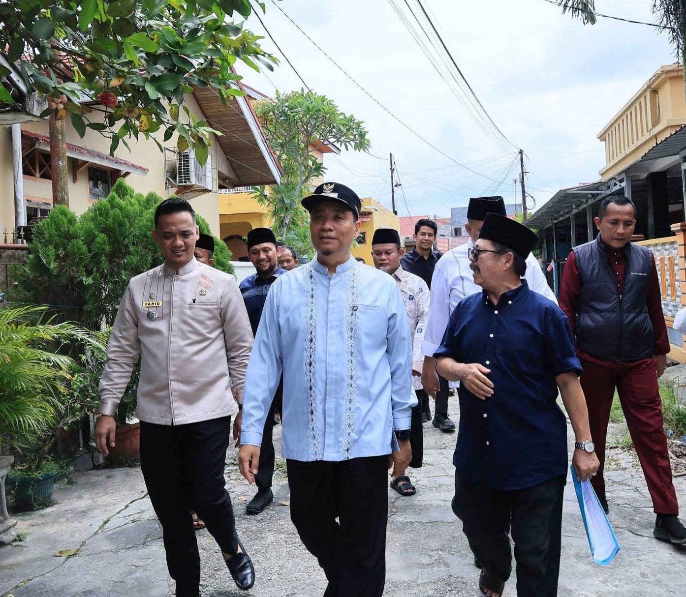 Wawako Pekanbaru Meninjau Rencana Perbaikan Jalan Alternatif di Kelurahan Sidomulyo Barat