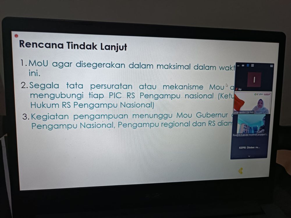 Asisten I Setda Riau Ikuti Rapat Pembahasan Draft Legal MoU Gubernur dengan Rumah Sakit Pengampu Nasional