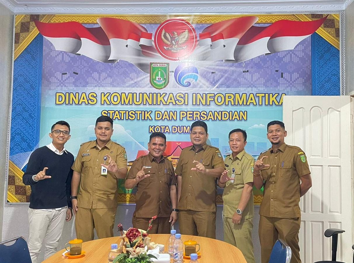 Tingkatkan Transparansi Informasi, Diskominfo Kampar Bangun Sinergitas dengan Kominfo Kota Dumai.