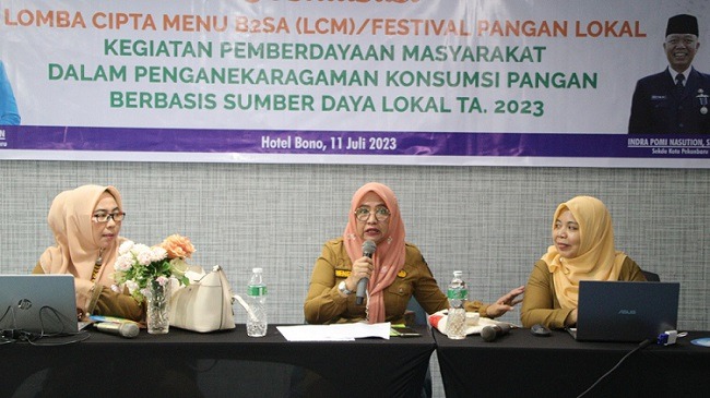 Disketapang Pekanbaru Sosialisasi Lomba Cipta Menu Bergizi Berimbang Sehat dan Aman