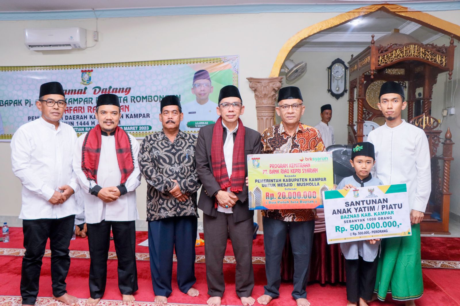 Safari Ramadhan Desa Pantai Raja, Pj. Sekda Kampar: Tingkatkan Ukhuwah Untuk Mendukung Program Pemerintah Kabupaten Kampar