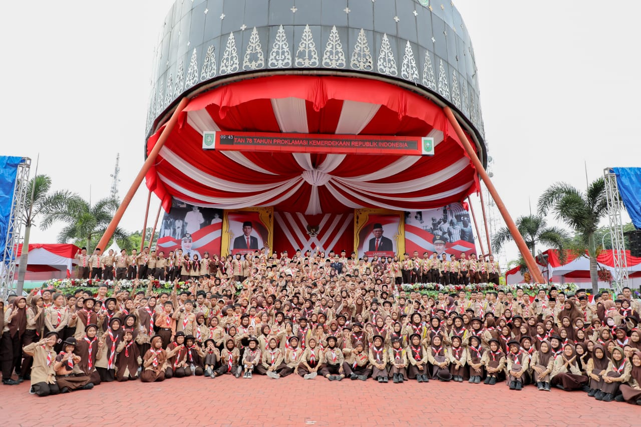 Pemkab Bengkalis Gelar Apel Besar, Peringatan Hari Pramuka Ke-62 Tahun, Berlangsung Khidmat