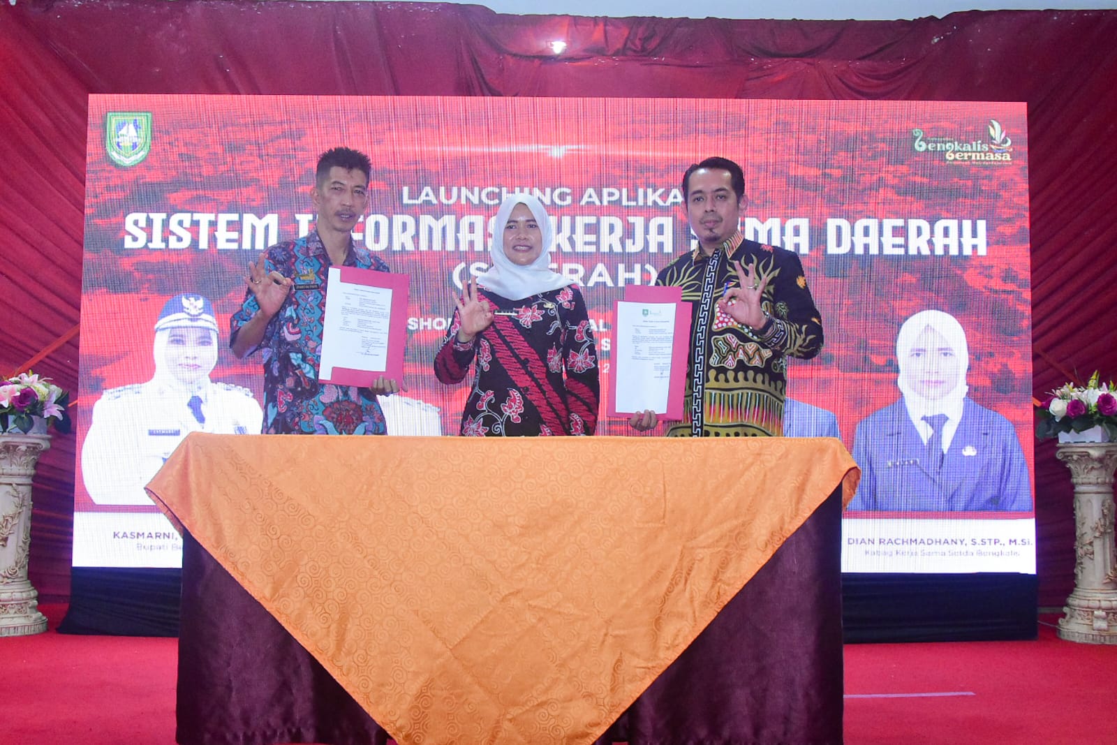 Permudah Kerja Sama, Pemkab Bengkalis Launching Aplikasi SI MERAH