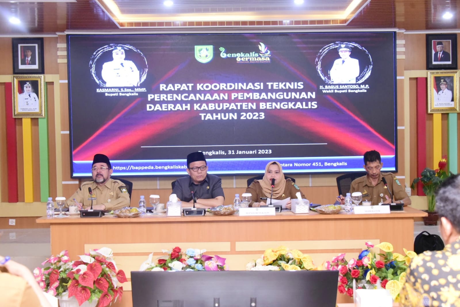 Rakornis Perencanaan Pembangunan 2023, Bupati Kasmarni Minta Perangkat Daerah Perkuat Kerjasama