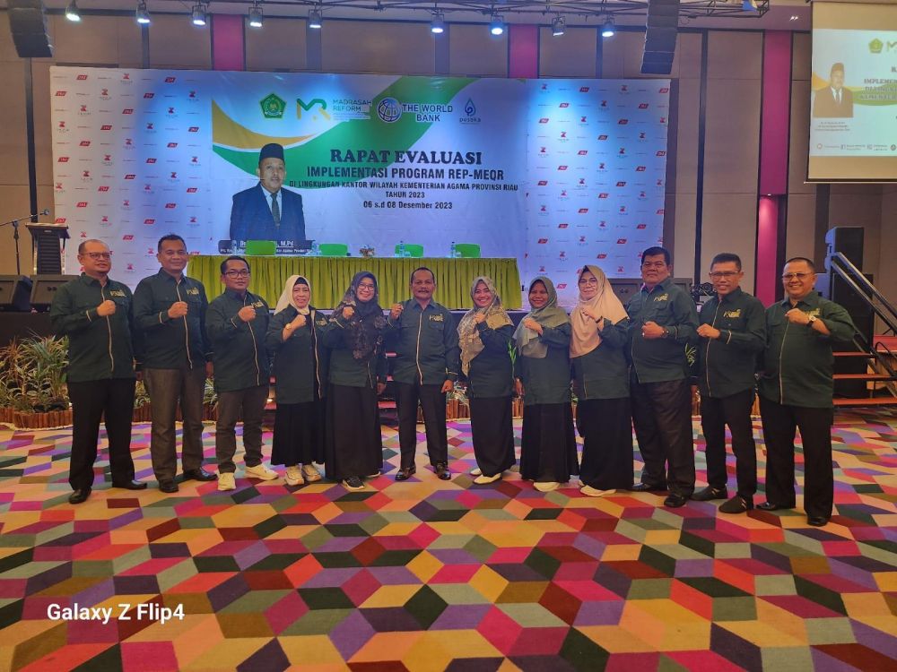 Kanwil Kemenag Riau Gelar Rapat Evaluasi Implementasi Program REP-MEQR Tahun 2023