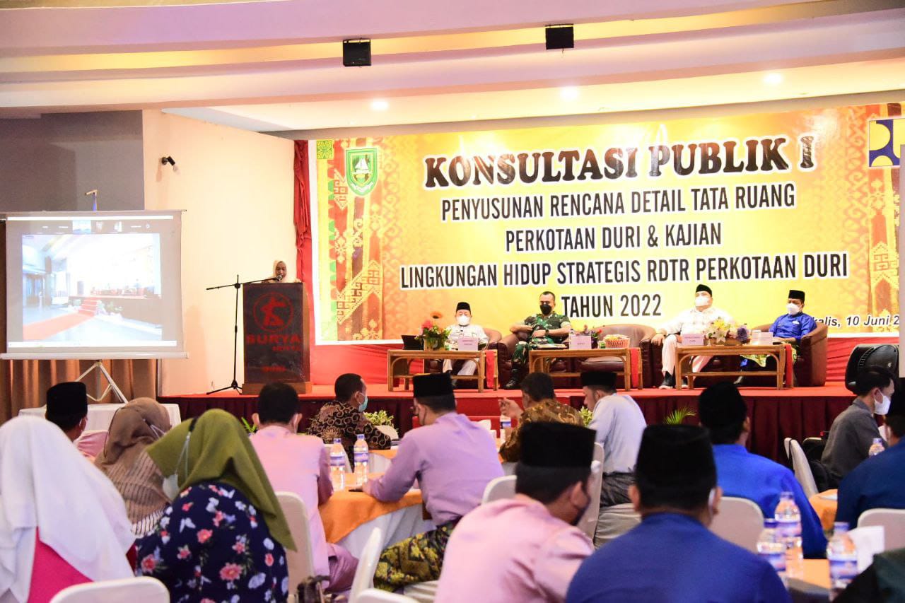 Bupati Kasmarni Buka Konsultasi Publik RDTR dan KLHS Kota Duri