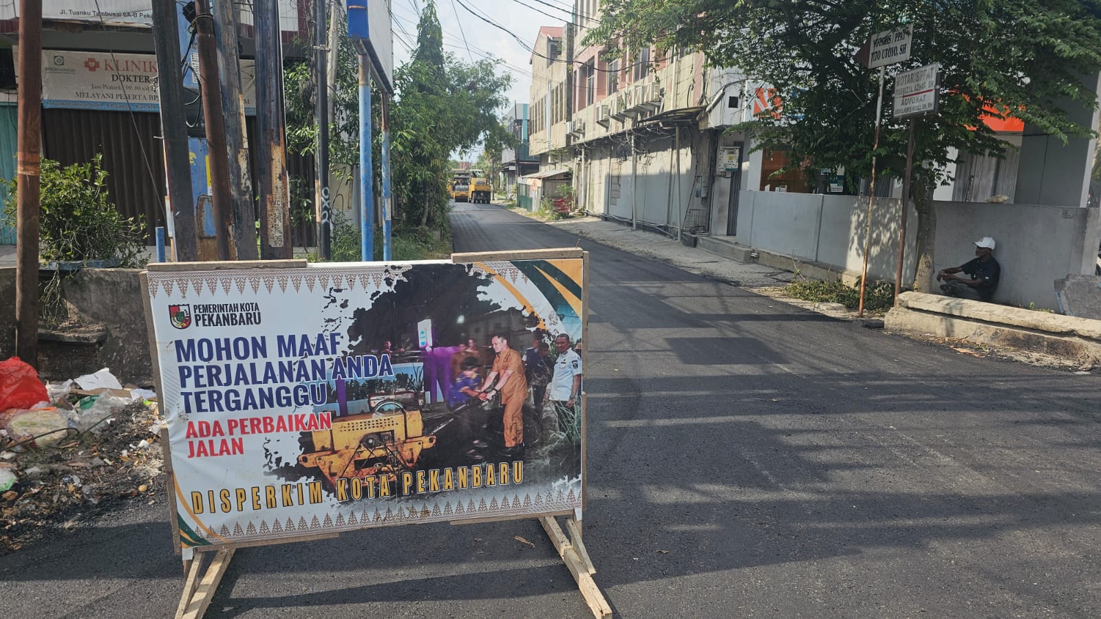 Gerak Cepat Wako Agung, Awal Tahun Jalan Rusak di Pekanbaru Mulai Diperbaiki