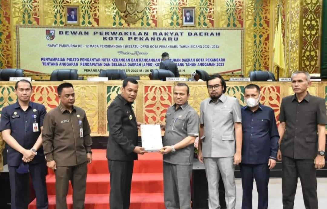 DPRD Pekanbaru Gelar Paripurna Nota Keuangan R-APBD 2023