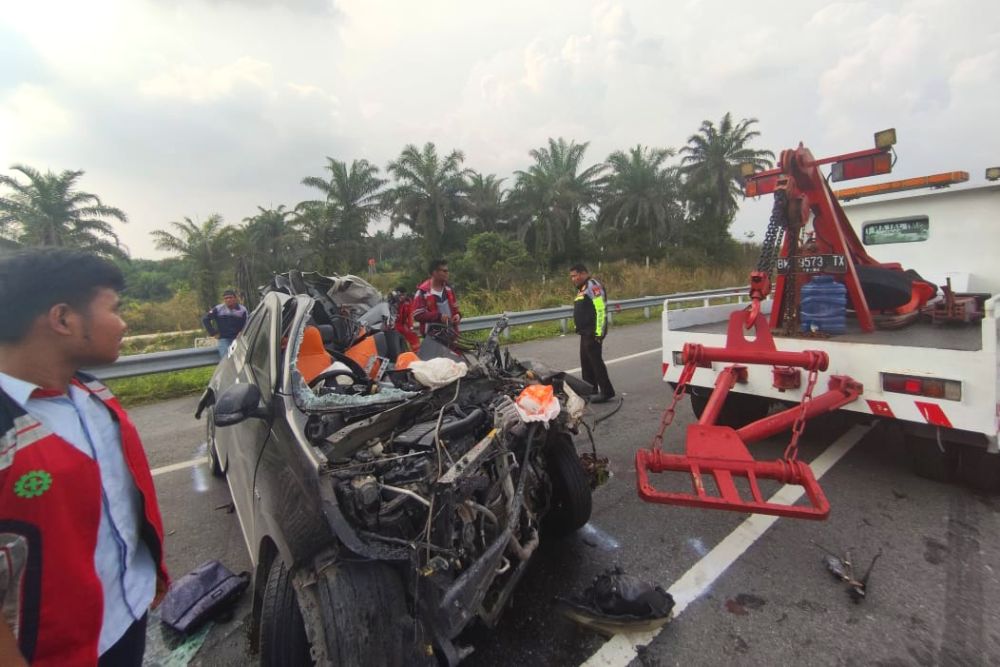 Insiden Maut Terjadi Lagi di Tol Pekanbaru-Dumai, Dua Penumpang Wafat