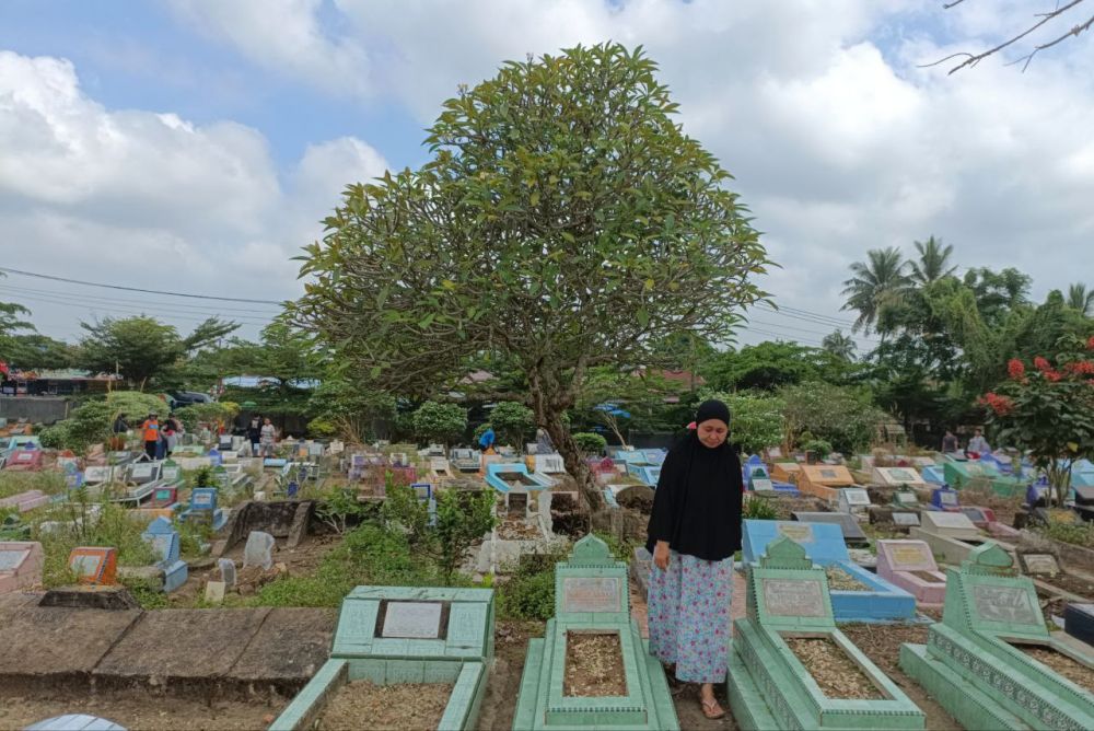 Begini Suasana TPU Mayang Sari Pekanbaru Mendekati Bulan Ramadan