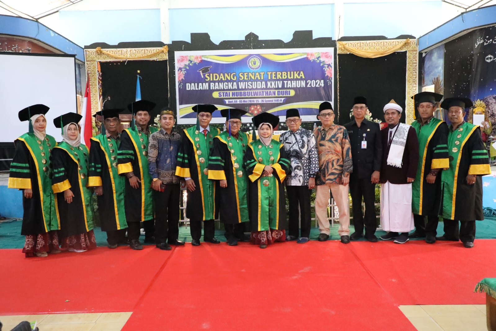 Wisuda Sarjana Angkatan XXIV STAI Hubbulwathan Duri, Bupati Ksmarni Ucapkan Selamat