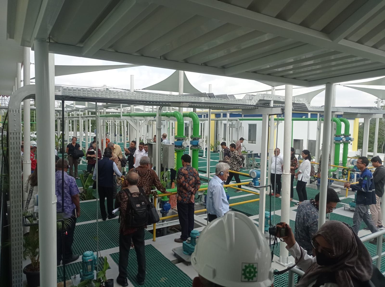 ADB Tinjau Pengolah Air Limbah di Kecamatan Tenayan Raya