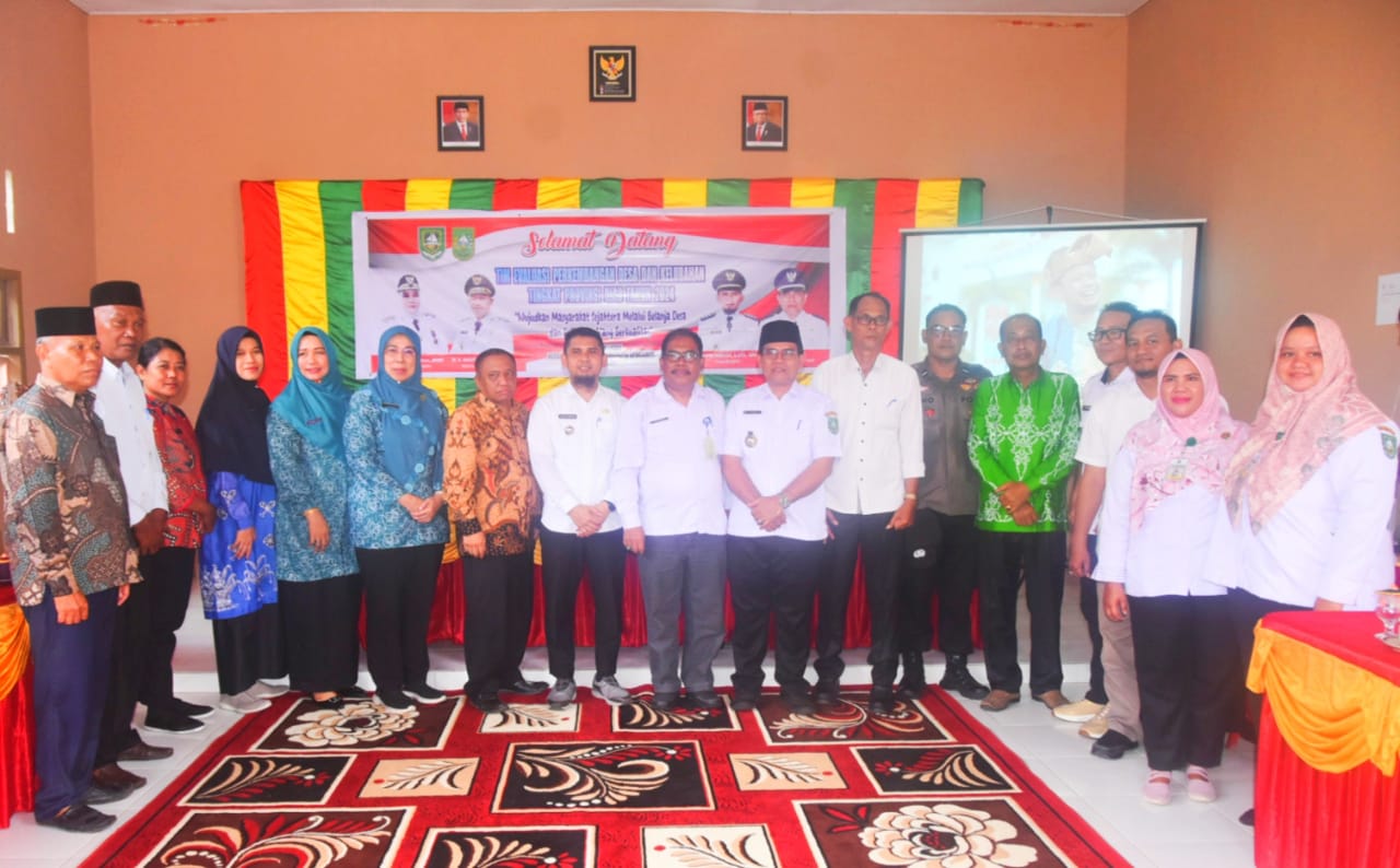 Lomba Perkembangan Desa dan Kelurahan, Dinas PMD Kabupaten Bengkalis dan Tim Penilai Kunjungi Desa Teluk Latak