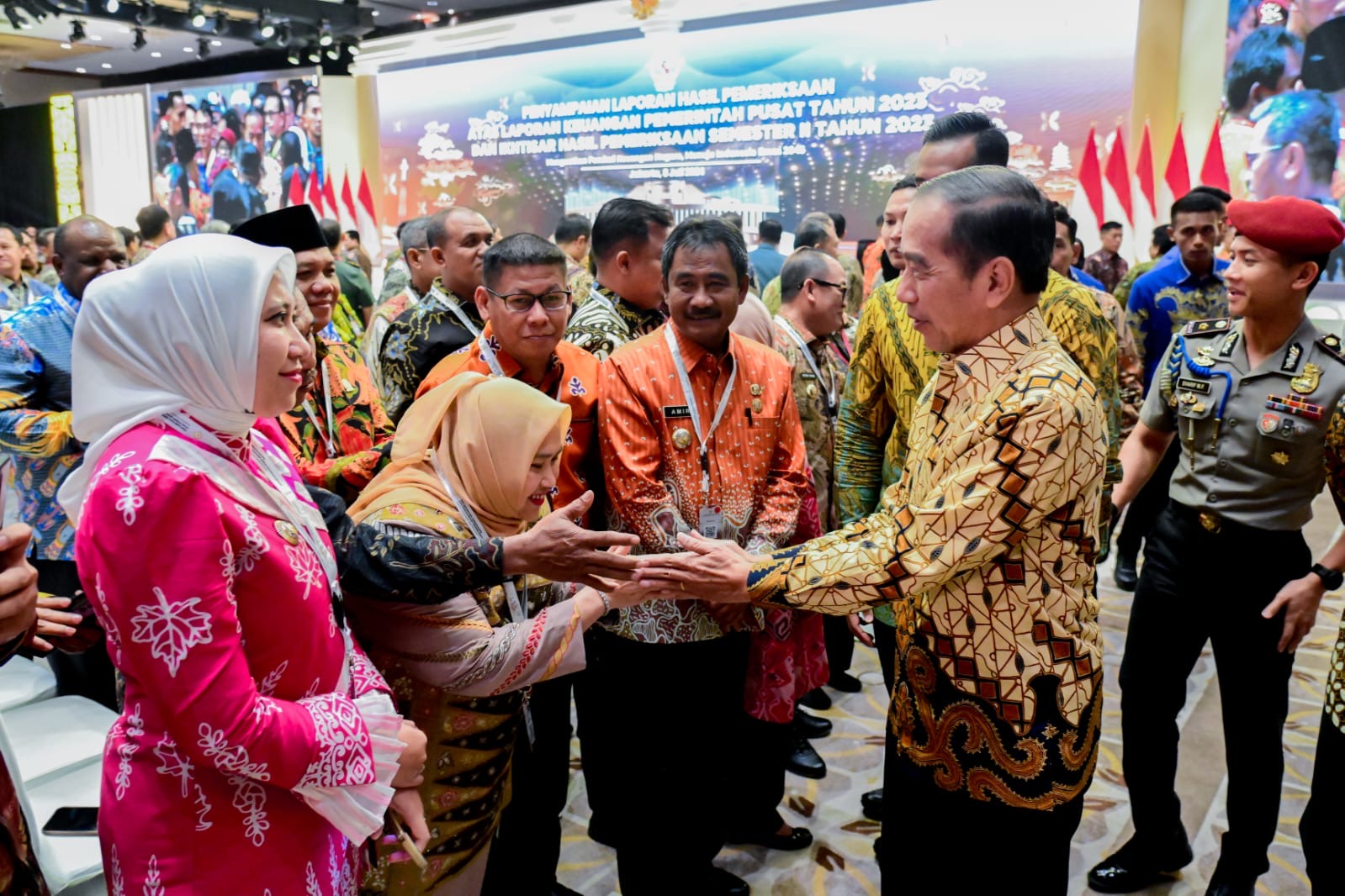 Dihadiri Presiden Jokowi, Bupati Kasmarni Hadiri Penyampaian Laporan Hasil Pemeriksaan Laporan Keuangan Pemerintah Pusat Tahun 2023