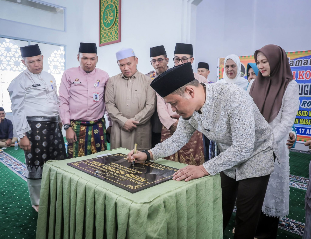 Wali Kota Pekanbaru Resmikan Masjid Miftahul Huda