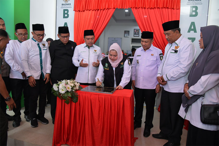 Resmikan Kantor Baznas Bengkalis, Bupati Apresiasi Pengumpulan ZIS